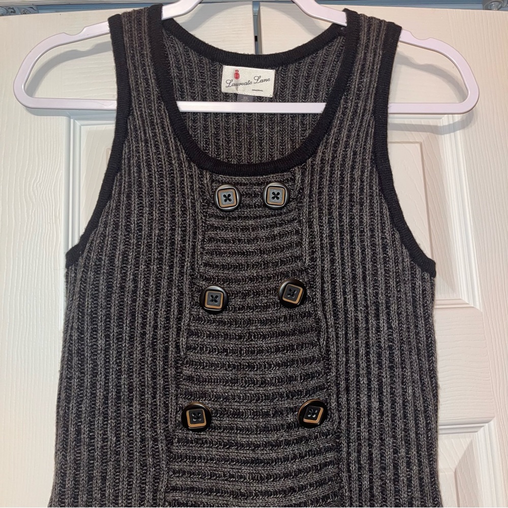 Anthropologie Laureate Lane Wool & Angora Sweater Vest / Tank Longline - Picture 3 of 11